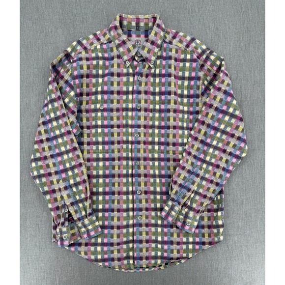 The Territory Ahead Other - The Territory Ahead Mens Plaid Button Down Shirt Multi Color Cotton Size M